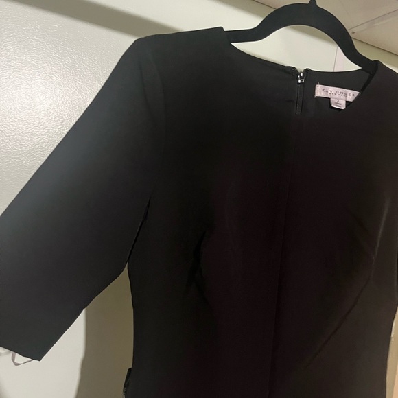 Kay Unger Davina Stretch-Crepe Formal Jumpsuit, Black - Picture 8 of 10